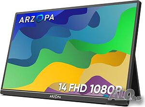 Преносим монитор Arzopa A1S 14”, 1920x1080 пиксела, USB-C