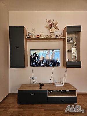 Секция + LED осветление, дъб сан ремо + графит Примавера S