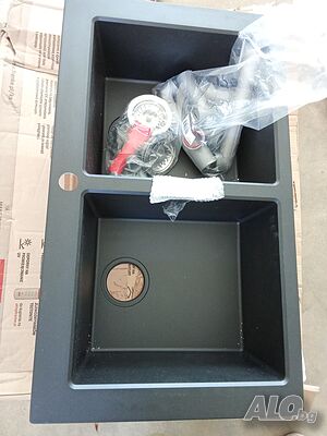Продавам кухненска мивка Franke Sirius 2.0 S2D 620-86 Tectonite® - ЧЕРНА