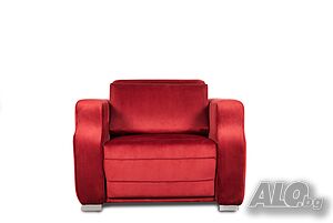 Разтегателен фотьойл, Rubis, Червен