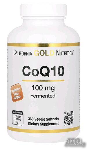 CoQ10, 100 mg, 360 меки веган капсули