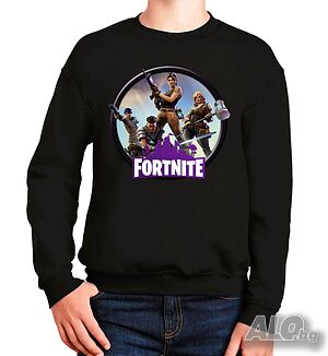 Нова детска ватирана блуза с дълъг ръкав Fortnite