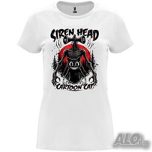 Нова дамска тениска Siren Head vs Cartoon Cat