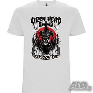 Нова детска тениска Siren Head vs Cartoon Cat