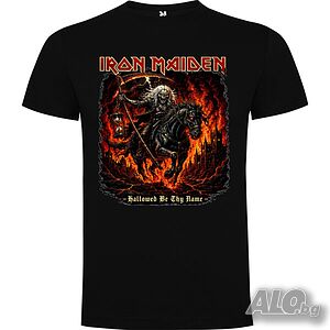 Нова мъжка тениска на музикалната група IRON MAIDEN - Hallowed Be Thy Name