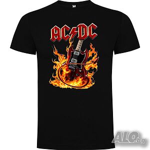 Нова мъжка тениска на музикалната група AC/DC