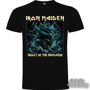 Нова мъжка тениска на музикалната група IRON MAIDEN - Ghost of the Navigator