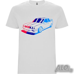 Нова мъжка тениска БМВ (BMW M POWER) в бял цвят