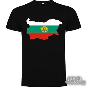 Нова детска национална тениска с Картата на България и Герб