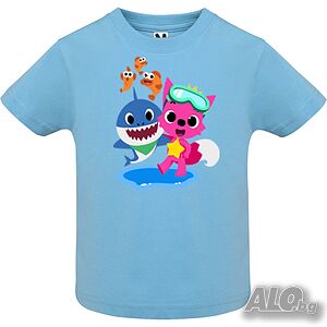 Нова бебешка тениска Baby Shark