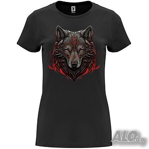 Нова дамска тениска с Вълк - Wolf Face