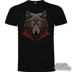 Нова детска тениска с Вълк - Wolf Face