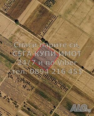 Нива 4800м2 на втора линия от шосето преди гр. Куклен