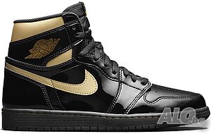 Jordan 1 Retro High Black Metallic Gold 44, 45 размер