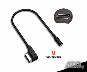 AUX 3.5mm аудио жак към AMI Media кабел за Mercedes, мерцедес Гаранция