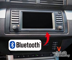 Bluetooth адаптер за BMW с голяма навигация 16:9 за X5 E53, E39, E46