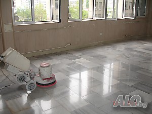Шлайфане и полиране на мрамор и мозайка