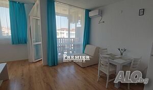 Продава се обзаведено студио 55 кв.м в затворен комплекс в Ахелой
