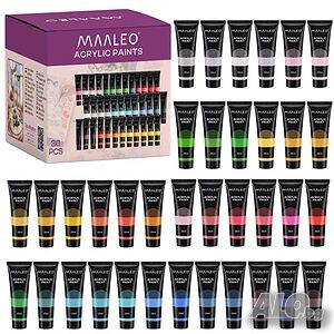 Комплект акрилни бои Maaleo, 20 ml, 36 броя