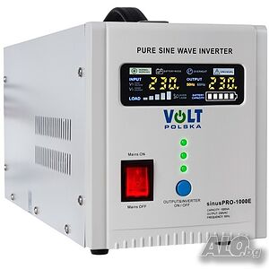 Резервно захранване Инвертор UPS SINUS PRO 1000E, Пълна синусоида, 12V / 230V