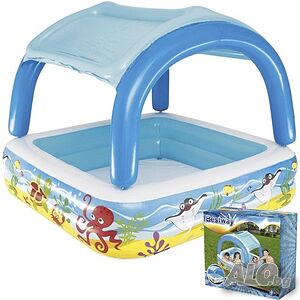 Детски басейн със сенник BESTWAY 140х140х114 см