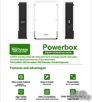 Dyness Power Wall F-5.0 4.8kWh Lithium-ion Battery with BMS