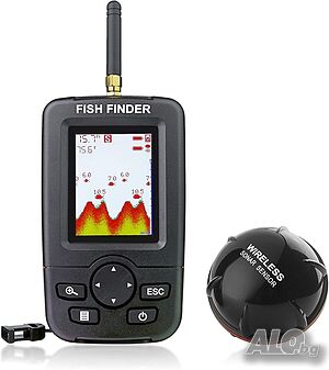 Безжичен сонар за риболов Fish Finder XJ01B - сензор с USB зареждане, до 100 м обхват