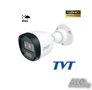 TVT 4в1 Булет Камера FullHD 2Mp, 2.8mm, IR-20м за външен и вътрешен монтаж
