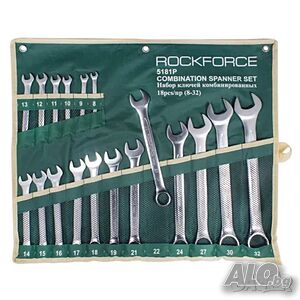 Звездогаечни ключове ROCKFORCE 8-32мм 18 бр.