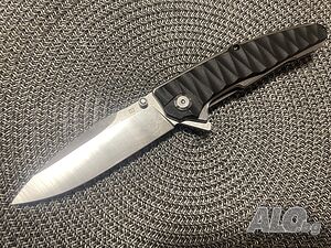 Сгъваем нож, острие D2, дръжка G10, 98х230