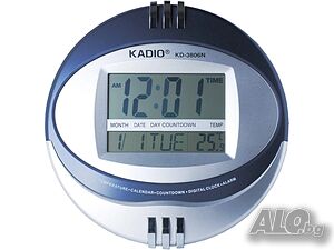 Голям настолен стенен цифров часовник KADIO KD-3806N
