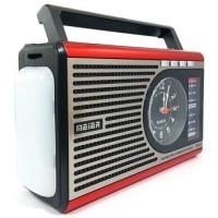 Радио с LED фенер и аналогов часовник, 4 обхвата AM/FM/SW +USB/SD MP3- Meier M-U61