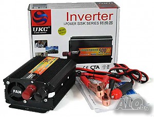 Висококачeствен инвертор за камион UKC 24V-220V, 500W