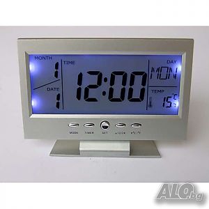 LED дигитален часовник 8082