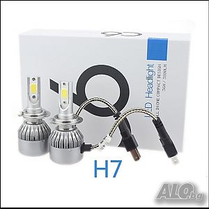 LED Диодни Крушки H1, H7 -72W цена за комплект 2бр