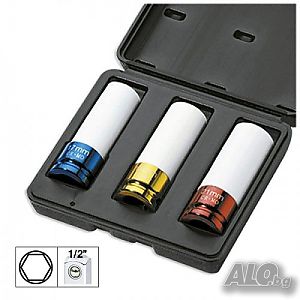 К-т вложки за алуминиеви джанти на 1/2”, 3 части