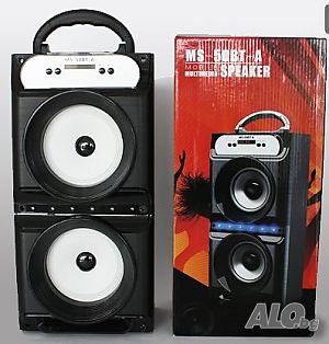 Активна тонколона+акумулатор+цветомузика+блутут MS-50 BT-A