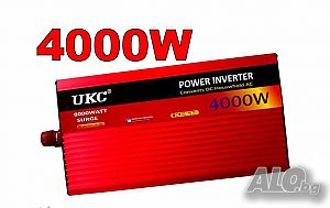 Качествен инвертор за автомобил или камион 12V/24V-220V, - 4000W (UKC)
