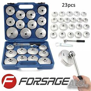 Ключове за маслен филтър Forsage, универсални 1/2”, 23 части к-т
