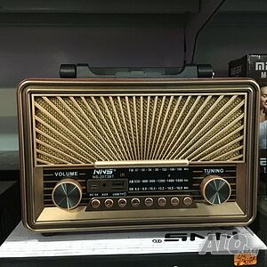 Ретро радио NS 2073ВТ/2077BT Bluetooth Usb Sd, FМ, АМ, SW - Носталджи