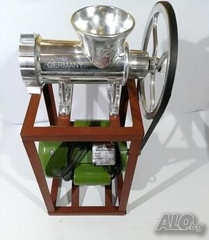 Алуминиева Месомелачка GERMANY + Ел. Двигател 1500 вата 1450 ОБОРОТА 1,5Kw кВ