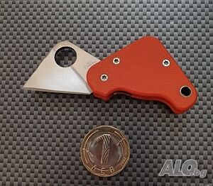 Мини джобно ножче с клипс за колан дизайн тип Spyderco 20х80