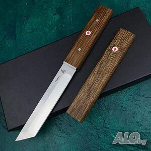 Висок клас японски ТАНТО нож KIBU JP06 WOOD, Стомана D2,HRC 58-60