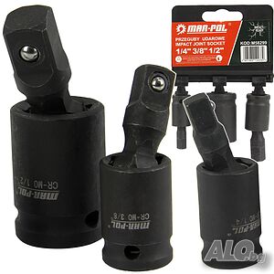 Комплект ударни карета 3 броя ( 1/2″; 1/4″; 3/8″ ) MARPOL