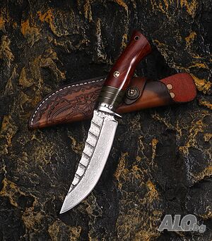 Уникален ловен нож DRAGON JAP DAMASK - 98х219
