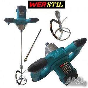 Строителен миксер Werstil 2400W, бъркалка за бетон