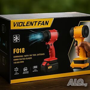 Мощен акумулаторен вентилатор Violent Fan F018 - 110,000 RPM сила за охлаждане и продухване