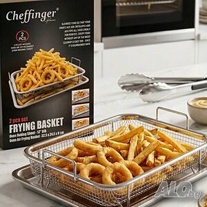 Кошница за печене с тава Cheffinger CF-FB35 - Еър Фрайър ефект за фурна