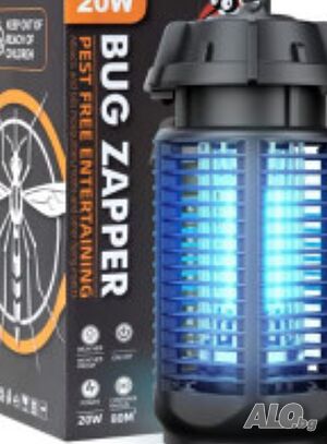Електрически уред против комари и насекоми Bug Zapper QH50A-20W - 20W, обхват 80м