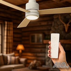 Таванен вентилатор с DC мотор, 45W и LED осветление - Brizy Bright Core